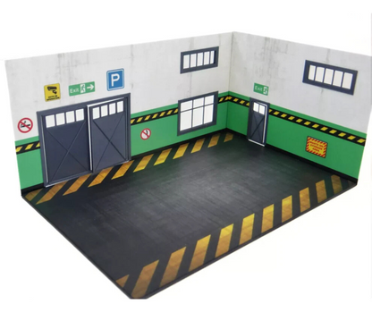 Сервизен гараж 1:43 Диорама Комплект - Модел за коли в мащаб 1:43