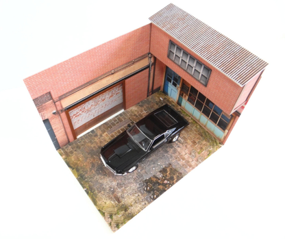 Диорама комплект Магазин с гараж Мащаб 1:24