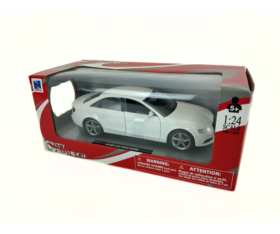 Метален модел Audi A4 Saloon 1:24 NEWRAY – бял