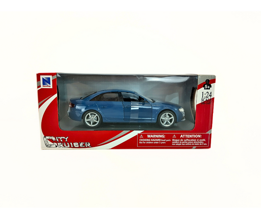 Метален модел Audi A4 Saloon 1:24 NEWRAY – син