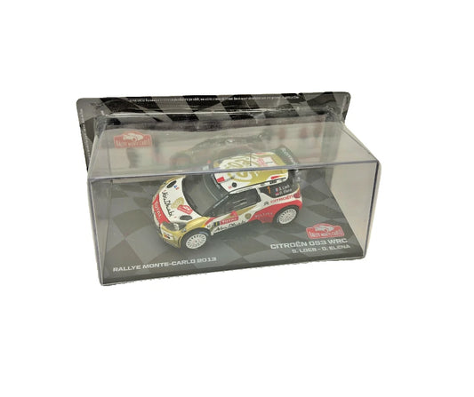Мащабен модел Citroën DS3 WRC 1:43 – рали автомобил с официални състезателни декали.