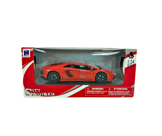 Метален модел Lamborghini Aventador 1:24 NEWRAY – оранжев