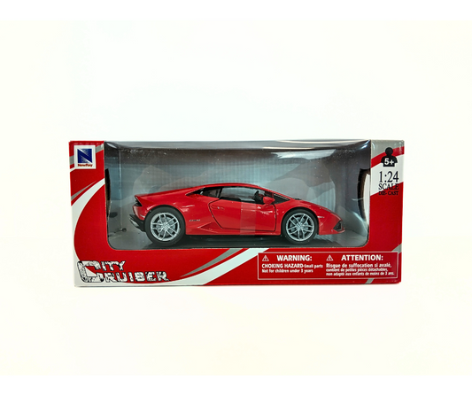 Метален модел Lamborghini Huracán 1:24 NEWRAY – червен