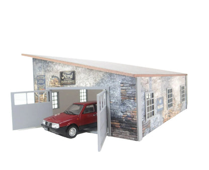 Диорама "Стар" автосервиз – Миниатюрен диорама модел в мащаб 1:43