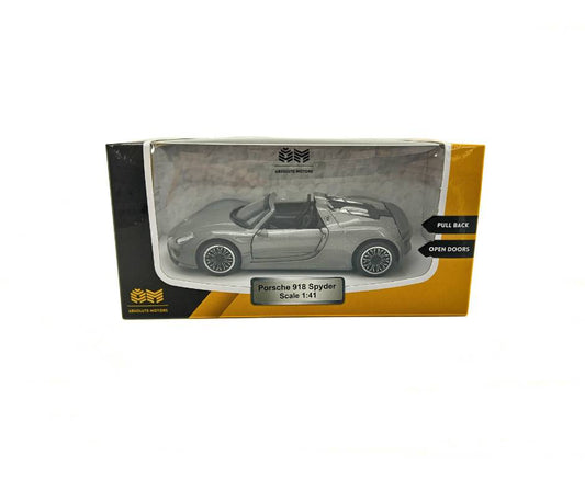 Метален модел PORSCHE 918 SPYDER MSZ, мащаб 1:41, спортен автомобил