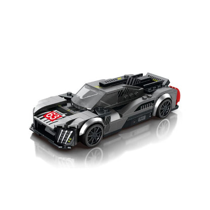 Toy car model on a white background