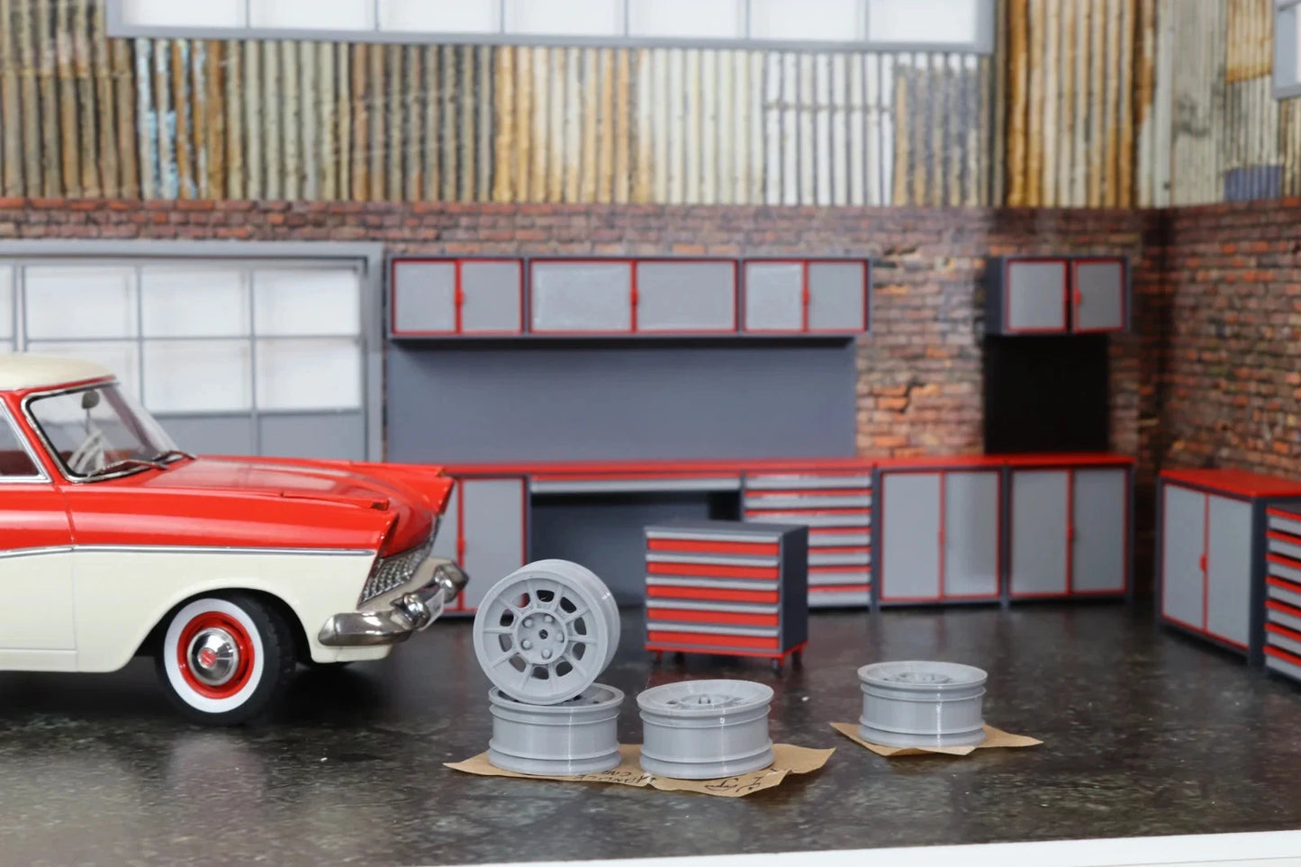 Комплект от 4 джанти – мащаб 1:18 за диорама и модели на коли