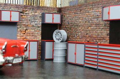 Комплект от 4 джанти – мащаб 1:18 за диорама и модели на коли