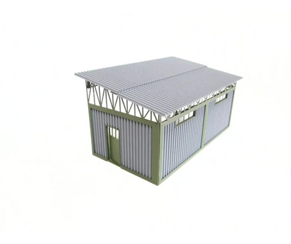 Метален навес тип „ламаринен покрив“ – мащаб 1:43 – Модел за диорама